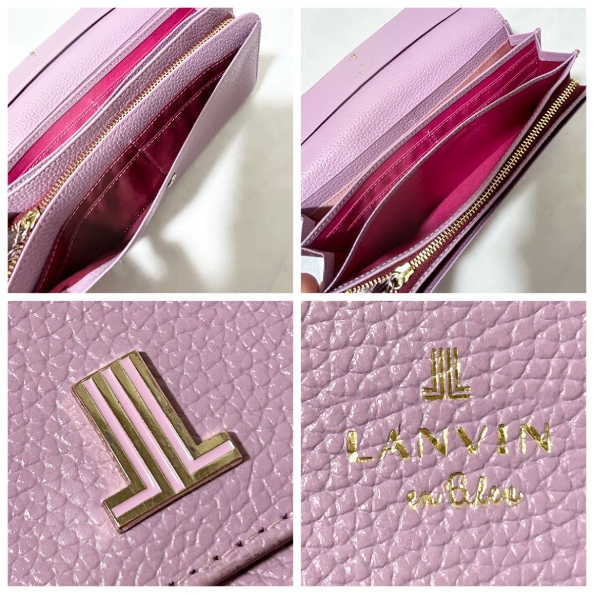 LANVIN en Bleu  ランバン　レザー　長財布