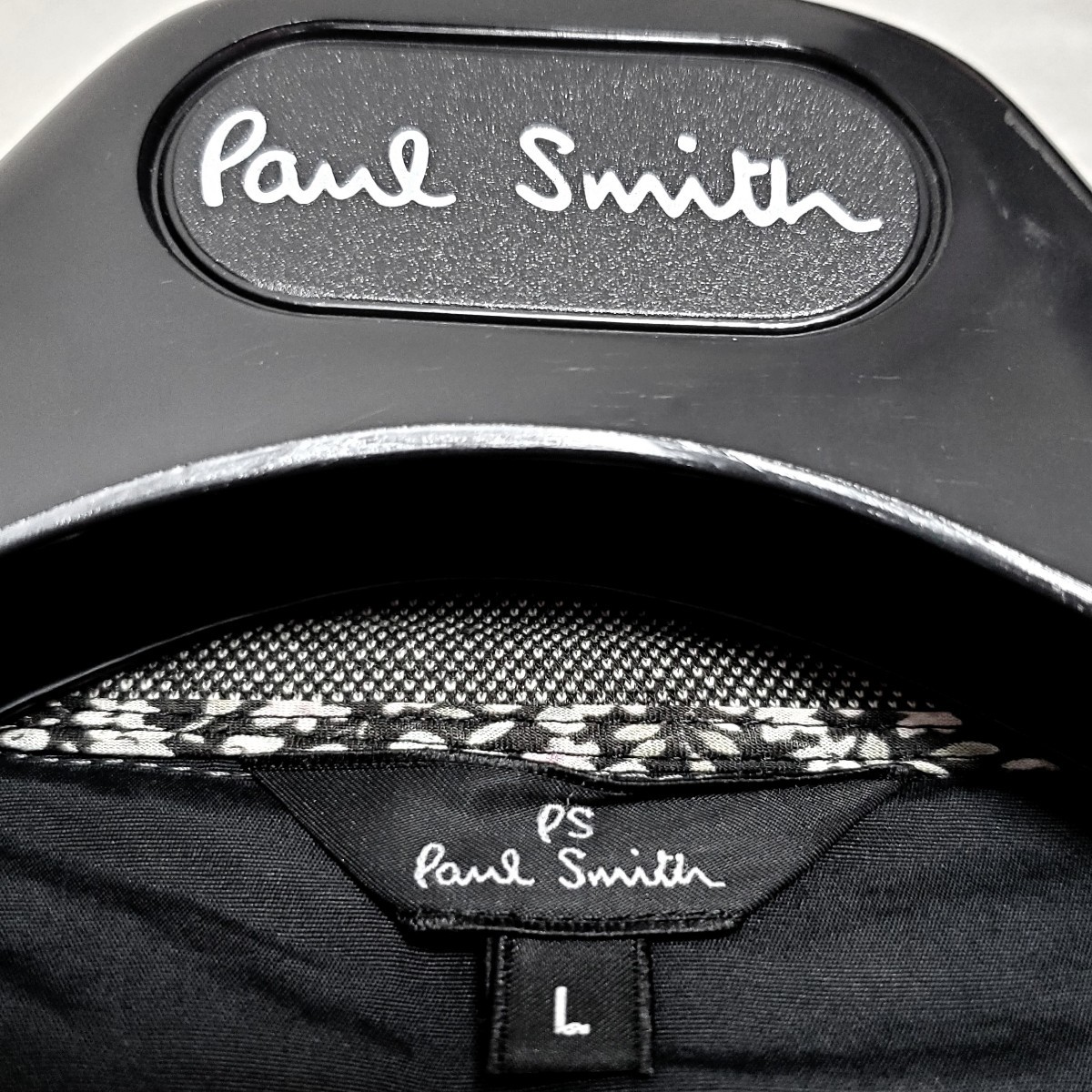 大きめ Lサイズ　PS Paul Smith　ポールスミス　スエット生地　テーラードジャケット　花柄パイピング　グレー　オールシーズン　ビジネス_画像5
