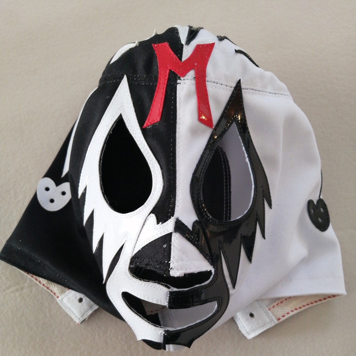 ミル・マスカラス　2色ジャージ　試合用マスク　アレナメヒコ式典モデル　メキシカンマスクの伝説　昭和レトロ_画像1