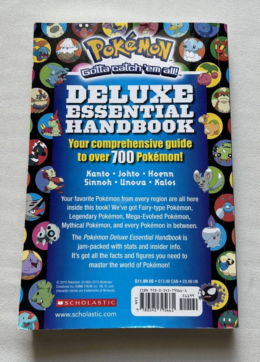 POKEMON　DELUXE ESSENTIAL　HANDBOOK　７００ポケモン　GOTTA CATCHEM　ALL　ガイドブック　英語版_画像2