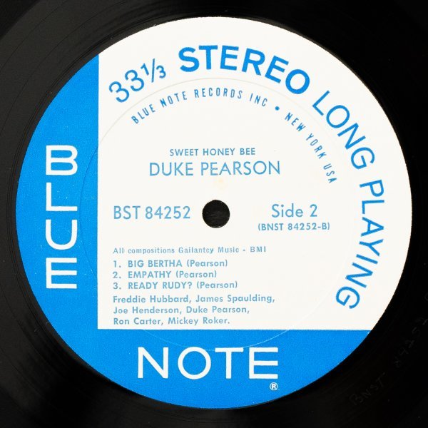 【米オリジナル】DUKE PEARSON 美盤 NYラベル RVG刻印 SWEET HONEY BEE デュークピアソン BLUE NOTE / FREDDIE HUBBARD / JOE HENDERSON_画像5