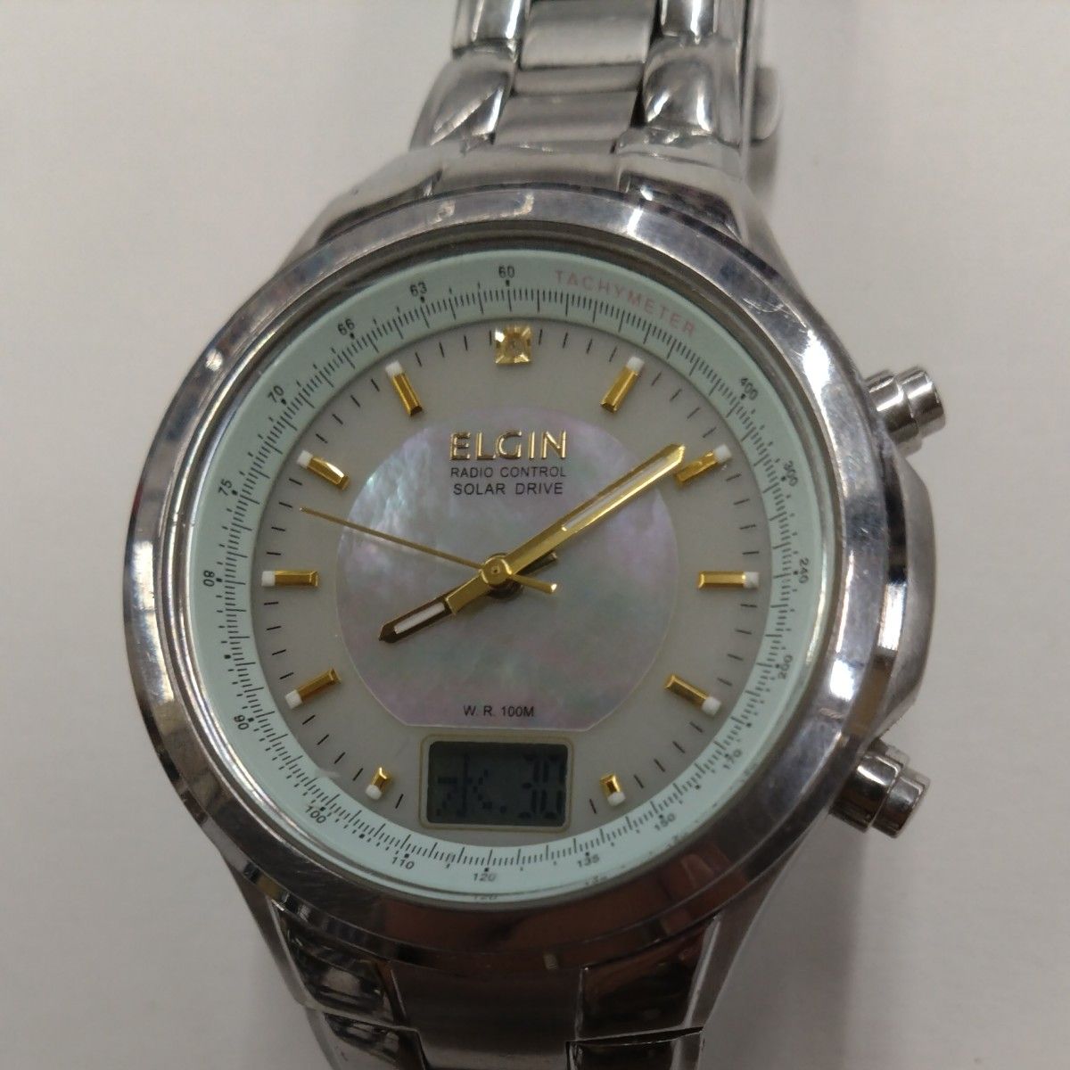 エルジン　ソーラー腕時計　FK-1375S-AP