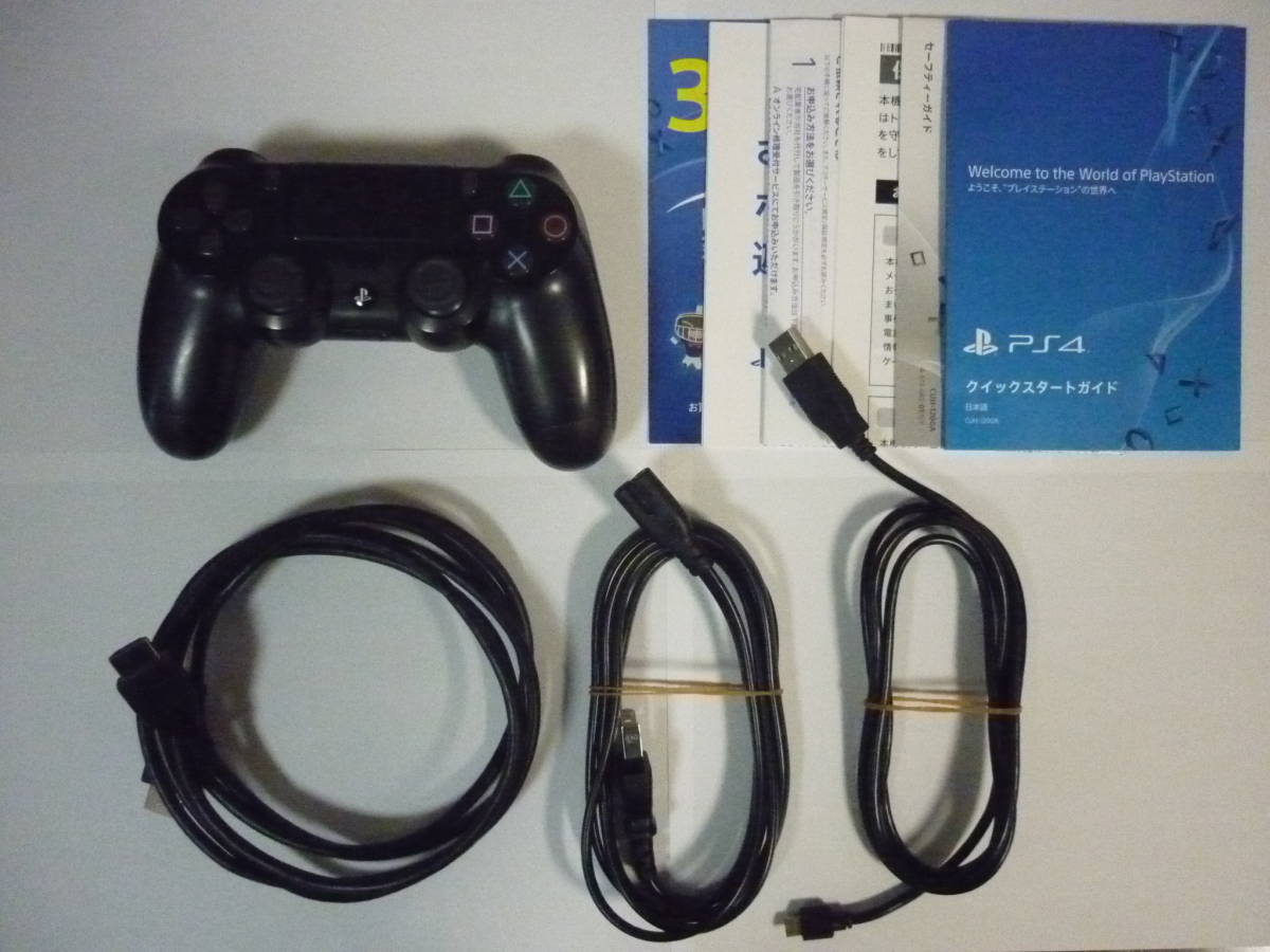 SONY ソニー PS4 純正 付属品 5点セット ワイヤレスコントローラー DUALSHOCK4 CUH-ZCT2J HDMIケーブル 電源コード  USBケーブル 説明書