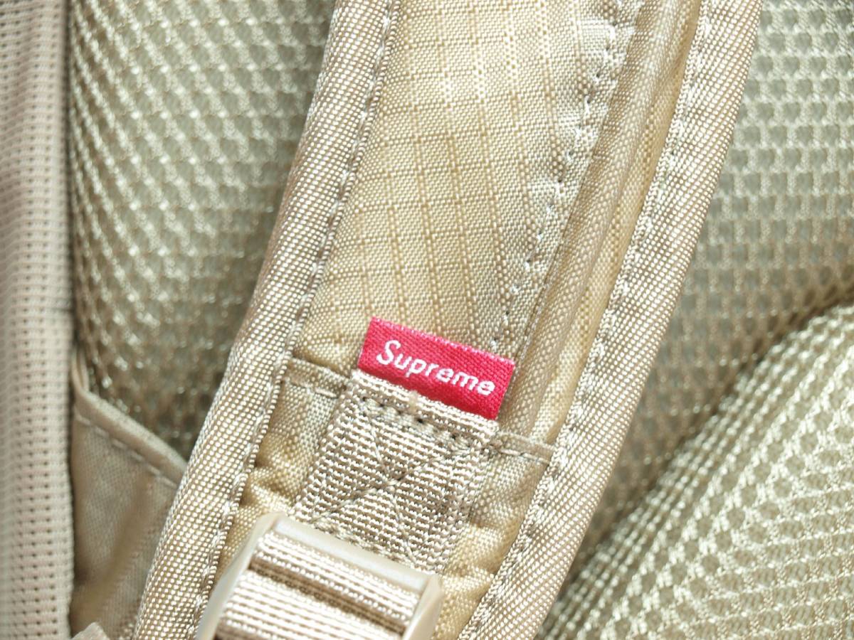 Supreme シュプリーム Backpack Tan 2021 Spring/Summer バックパック タン ベージュ 2021SS 新品未使用品 半タグ付き 即完売品！_画像7