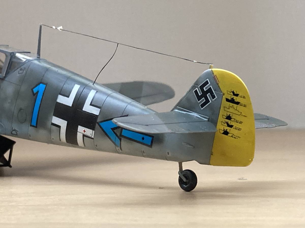 1/48 ハセガワ　Bf109 F-4/B フランク・リーゼンタール機　完成品_画像9