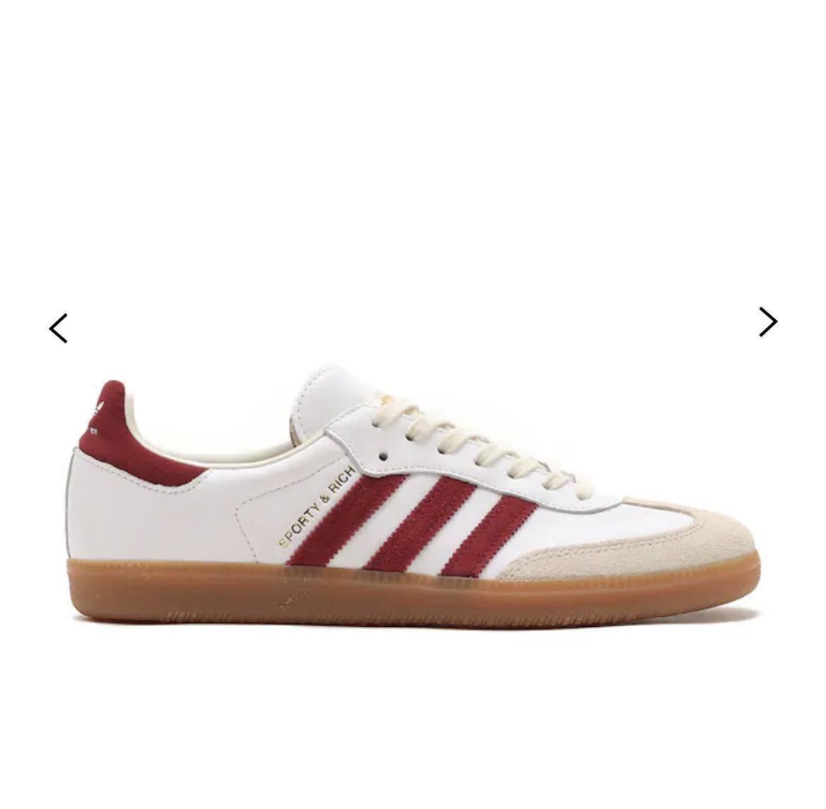 adidas SAMBA OG SPORTY&RICH FOOTWEAR WHITE/CALLEGE BURGUNDY/CREAM WHITE 23FW-S_画像2