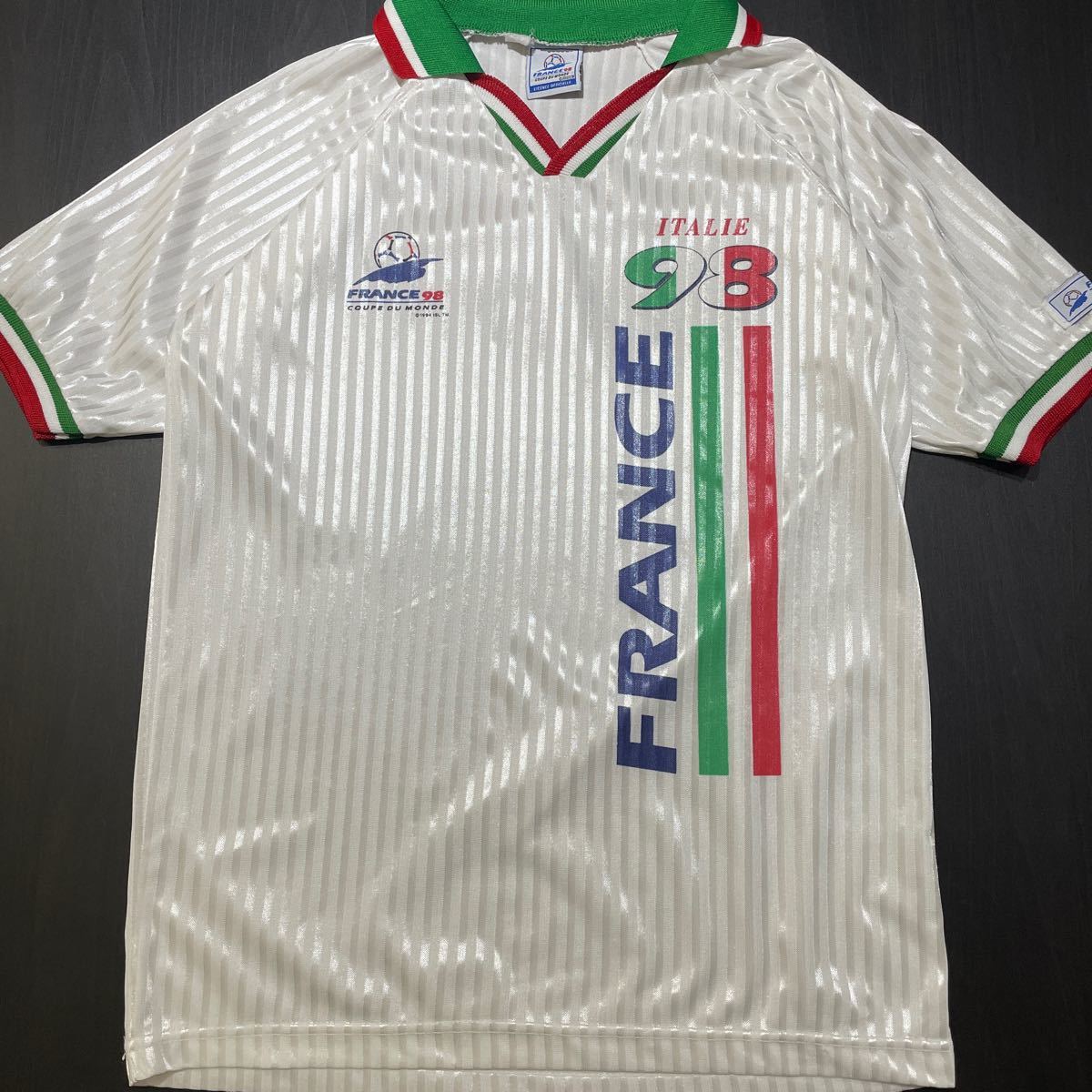 98年 フランス ワールドカップ FIFA イタリア ユニフォーム ゲームシャツ サッカーシャツ vintage ヴィンテージ 90s_画像1