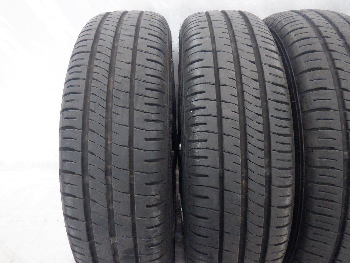 ☆21年製 バリ山 ミラージュ☆ 4H 100 4.5J +45 14インチ 三菱純正 鉄 スチールホイール タイヤ 165/65R14 DUNLOP 4本_画像8