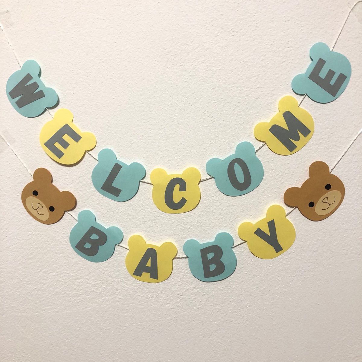 ウェルカムベビー　ミニガーランド　WELCOME BABY  壁面 