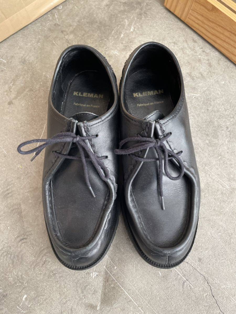 KLEMAN クレマン PADROR パドラー チロリアンシューズ 37 24.5-25.0ブラック 黒 レディース 革靴 定価26,950円_画像1