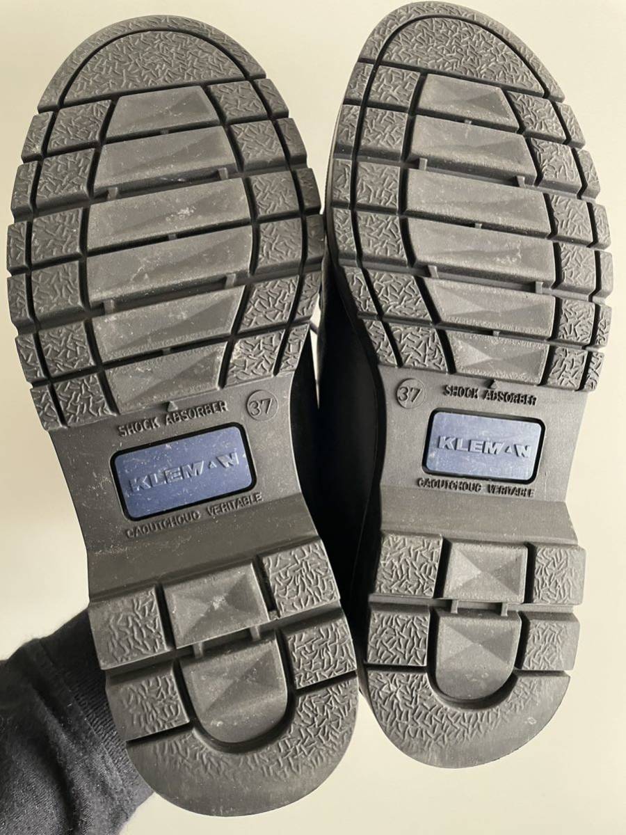 KLEMAN クレマン PADROR パドラー チロリアンシューズ 37 24.5-25.0ブラック 黒 レディース 革靴 定価26,950円_画像8