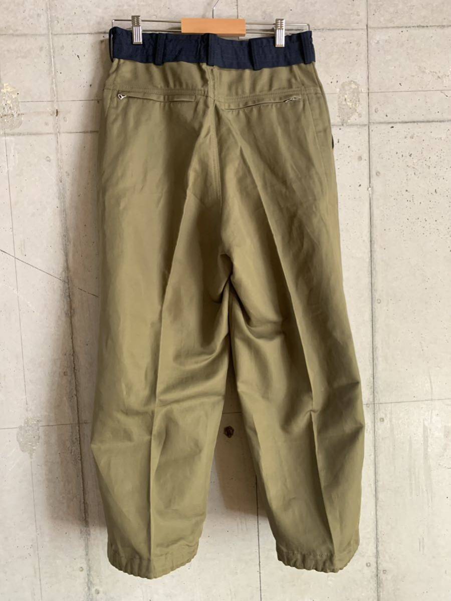 sacai サカイ 22SS コットンリネンドローストリングロングパンツ sacai サカイ 22SS コットンリネンドローストリングロングパンツ