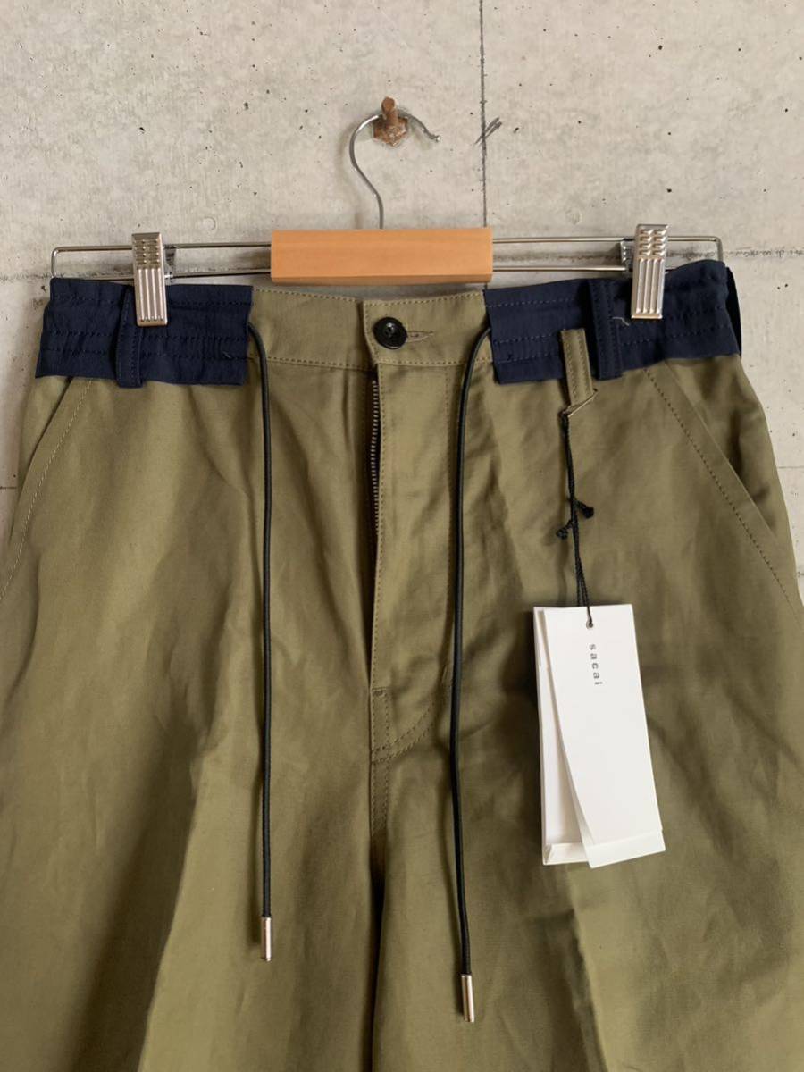 sacai サカイ 22SS コットンリネンドローストリングロングパンツ sacai サカイ 22SS コットンリネンドローストリングロングパンツ