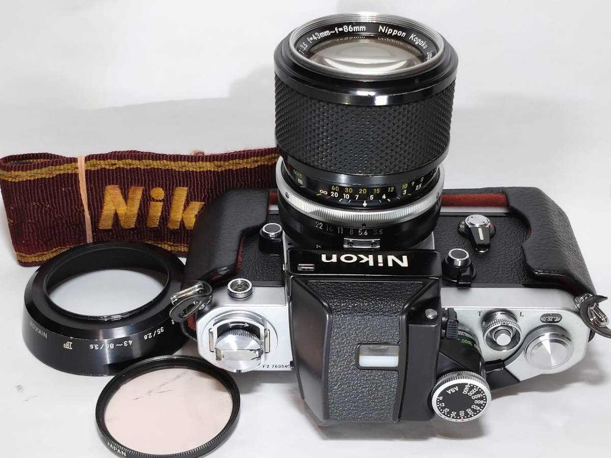 【極上美品／動作良好】 ニコン Nikon F2 フォトミック(DP-1)シルバー+（Ai-改）43-86mm f3.5 歴史的名機の極上の逸品です！#2208_画像5