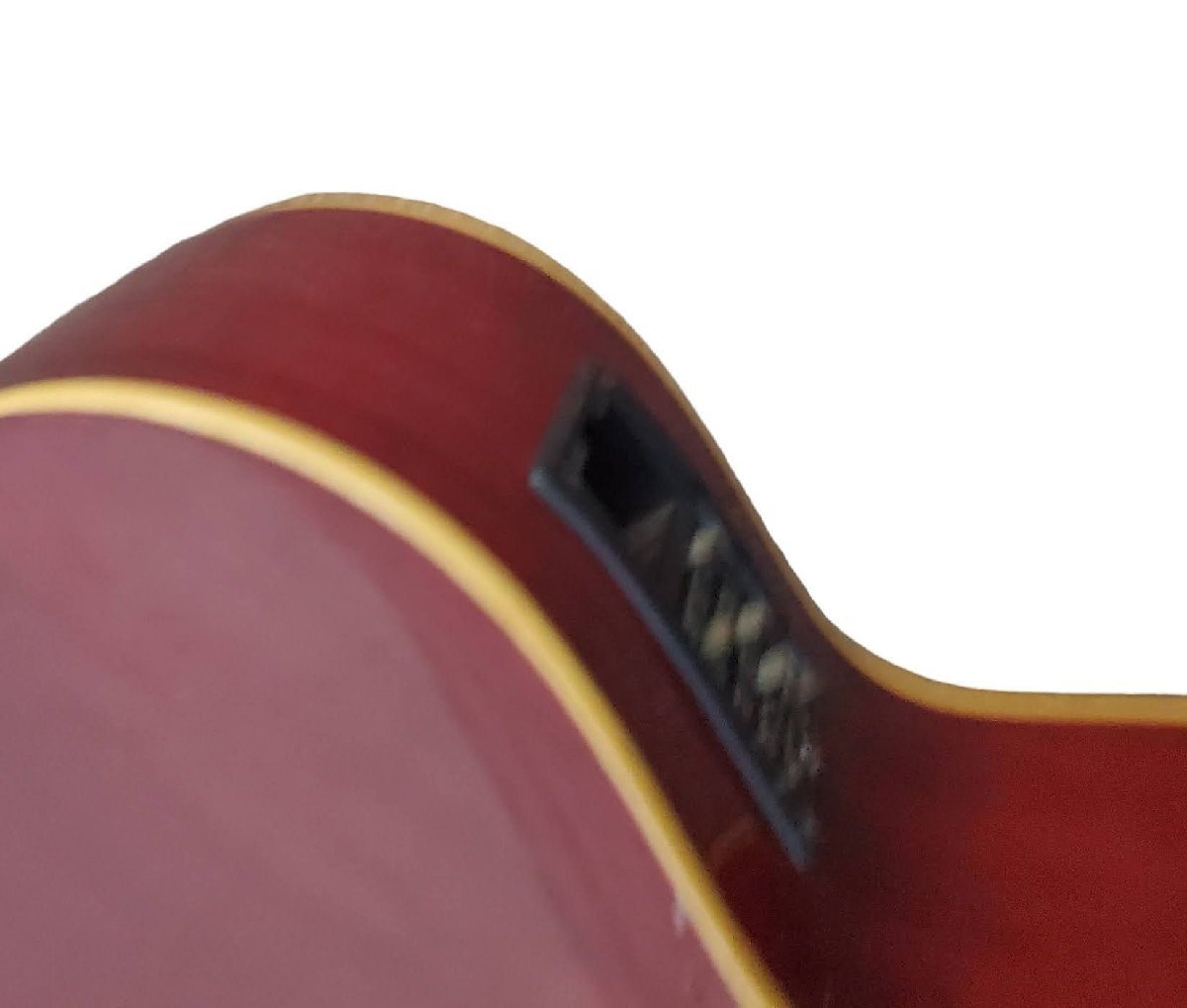 Aria アリア Elecord acoustic electric guitar アコースティックギター model:FET-1　電池ボックス欠品　現状_画像9