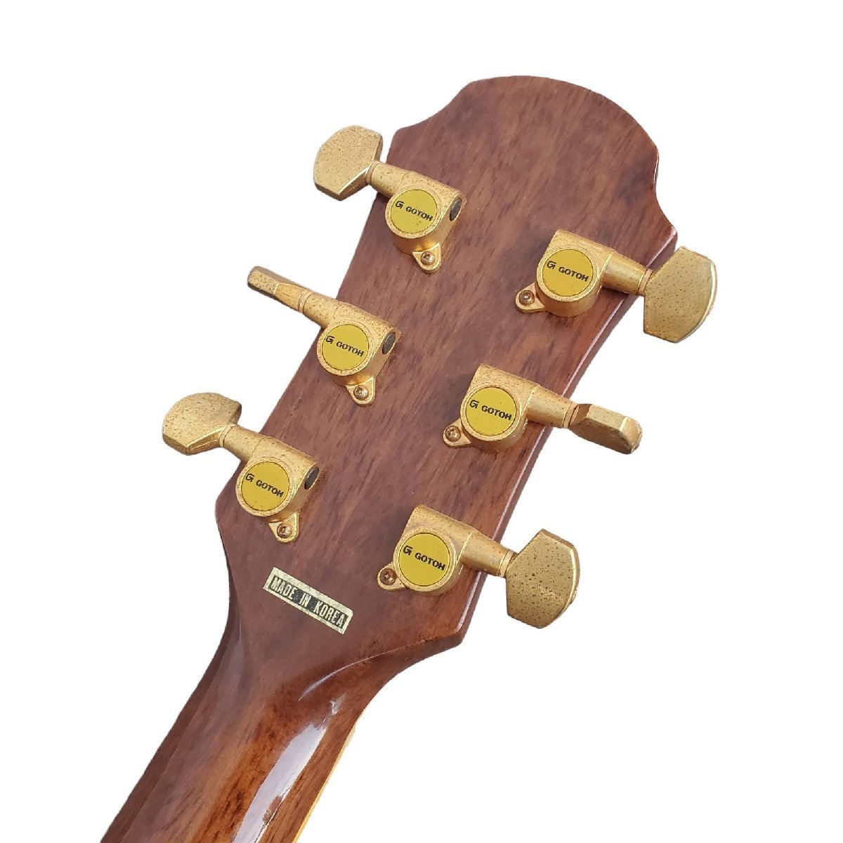 Aria アリア Elecord acoustic electric guitar アコースティックギター model:FET-1　電池ボックス欠品　現状_画像6