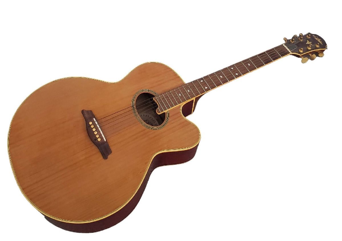 Aria アリア Elecord acoustic electric guitar アコースティックギター model:FET-1　電池ボックス欠品　現状_画像1