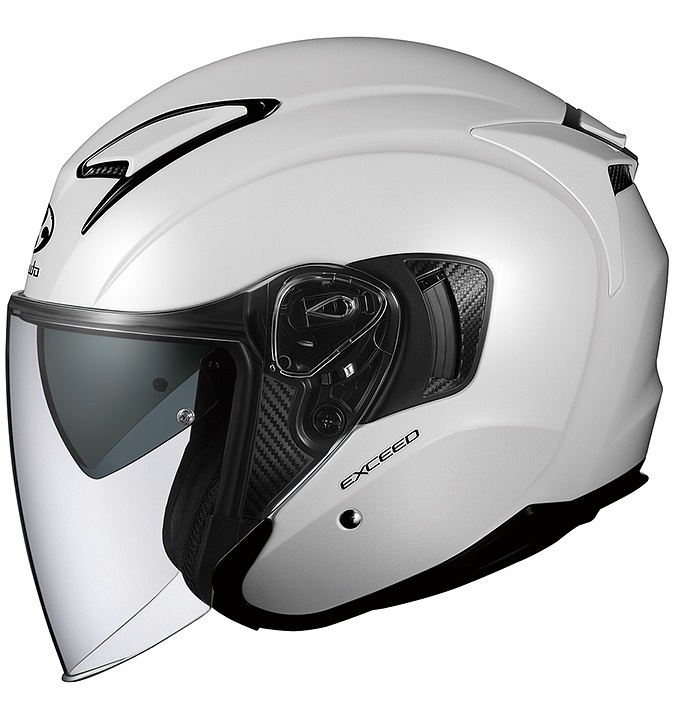 特価品 OGK KABUTO EXCEED パールホワイト XLサイズ 新品未使用 エクシード オープンフェイス インナーバイザー付ジェットヘルメット_画像1