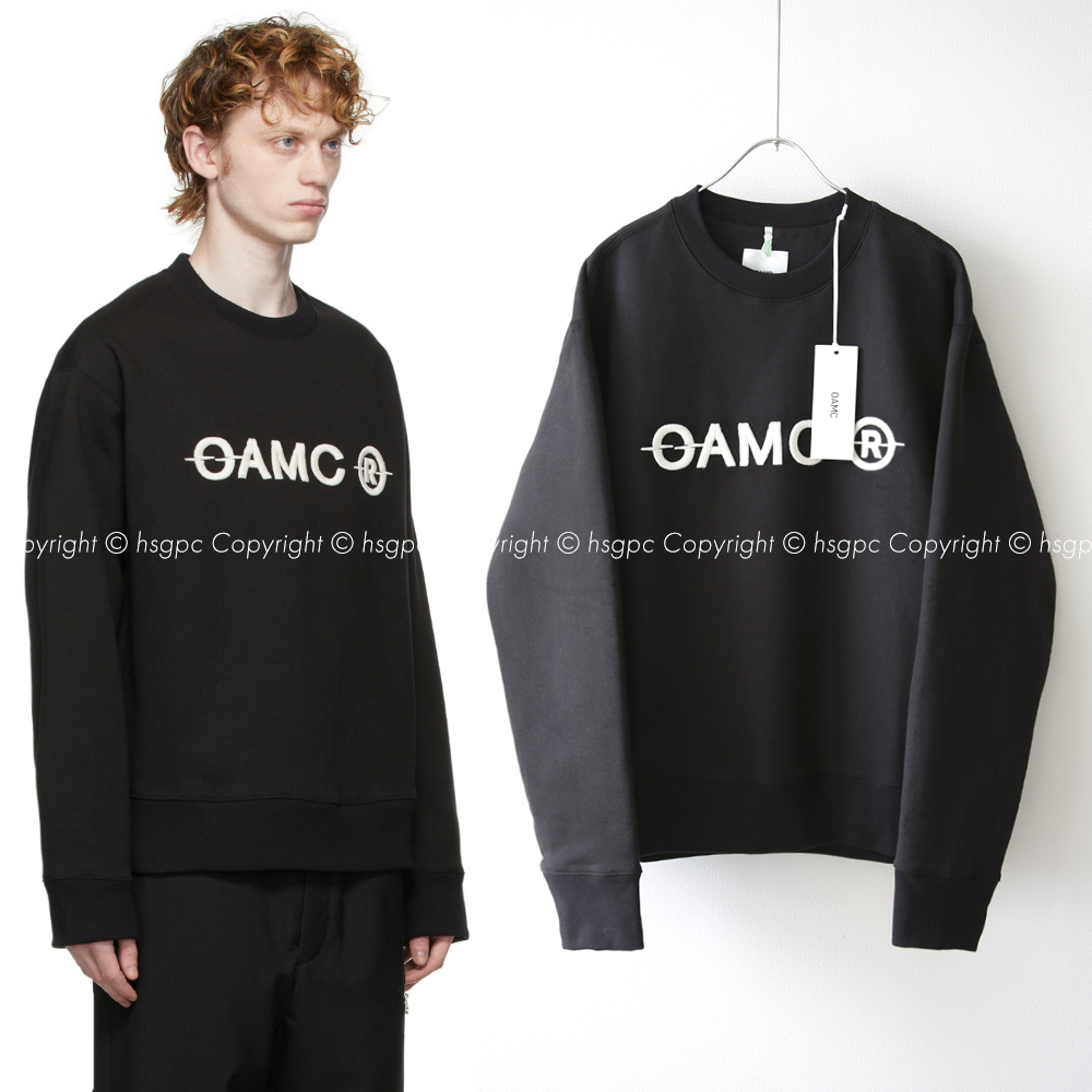 【定価6.9万】新品 OAMC 刺繍ロゴ オーバーサイズ スウェット トレーナー クルーネック オーエーエムシー ジルサンダーデザイナー ルーク
