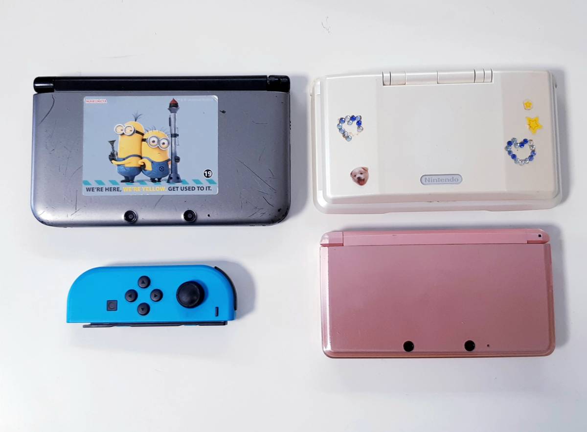 【ジャンク扱い】《即決有り》Nintendo 任天堂 ３ＤＳLL本体＋３DS本体＋DS本体＝合計３台_画像1