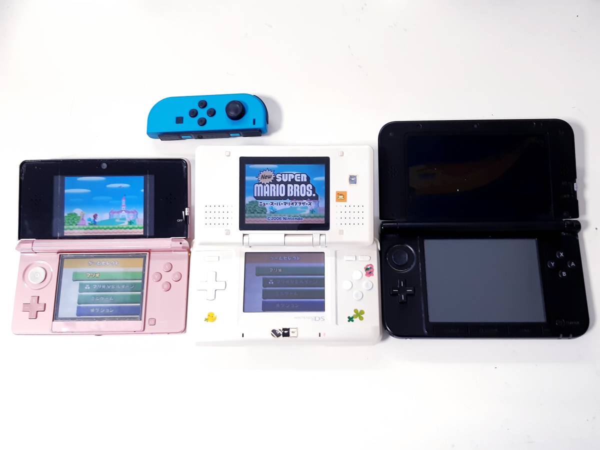 【ジャンク扱い】《即決有り》Nintendo 任天堂 ３ＤＳLL本体＋３DS本体＋DS本体＝合計３台_画像2