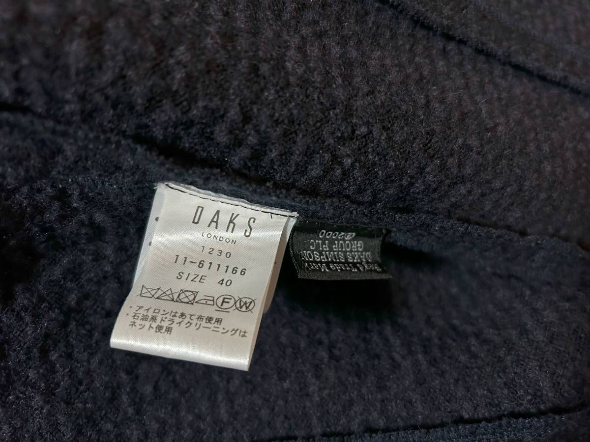 新品 DAKS ダックス コート　青　厚め_画像7