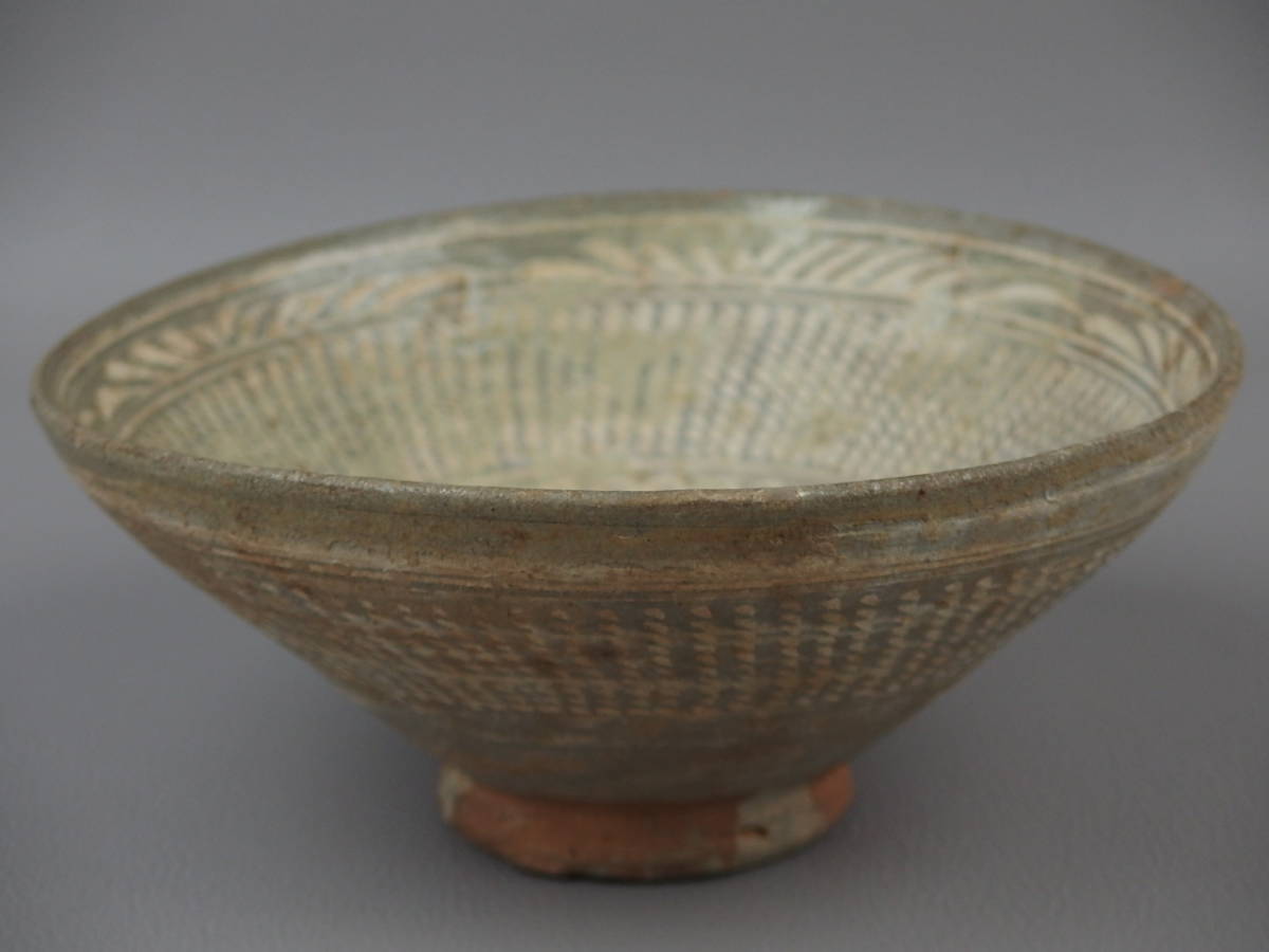 骨董・茶道具】☆李朝 高麗三島暦手茶碗 eq064szl.9 骨董・茶道具】☆李朝 高麗三島暦手茶碗 eq064szl.9