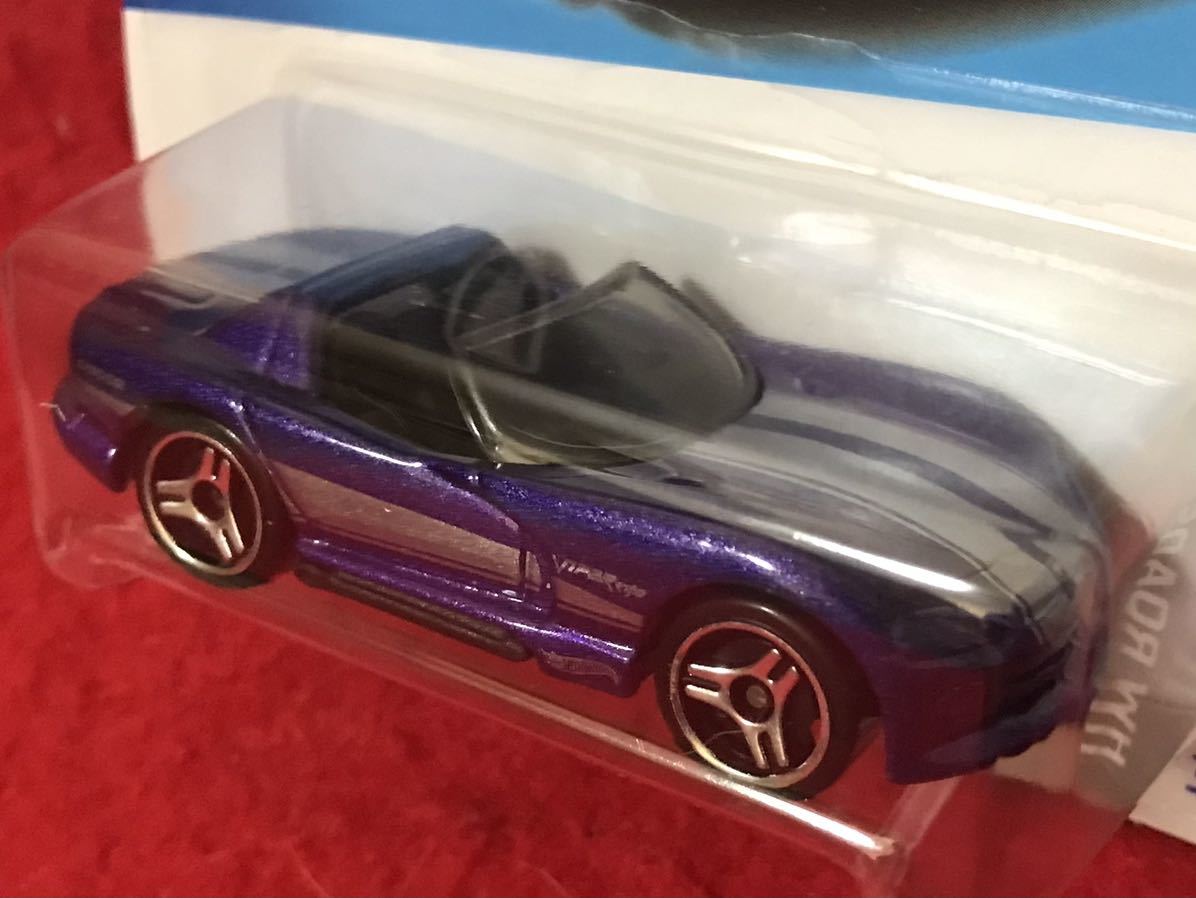 即決 ホットウィール DODGE VIPER RT/10 紫メタ HotWheels ダッジ バイパー HW ROADSTERS 未開封_画像3