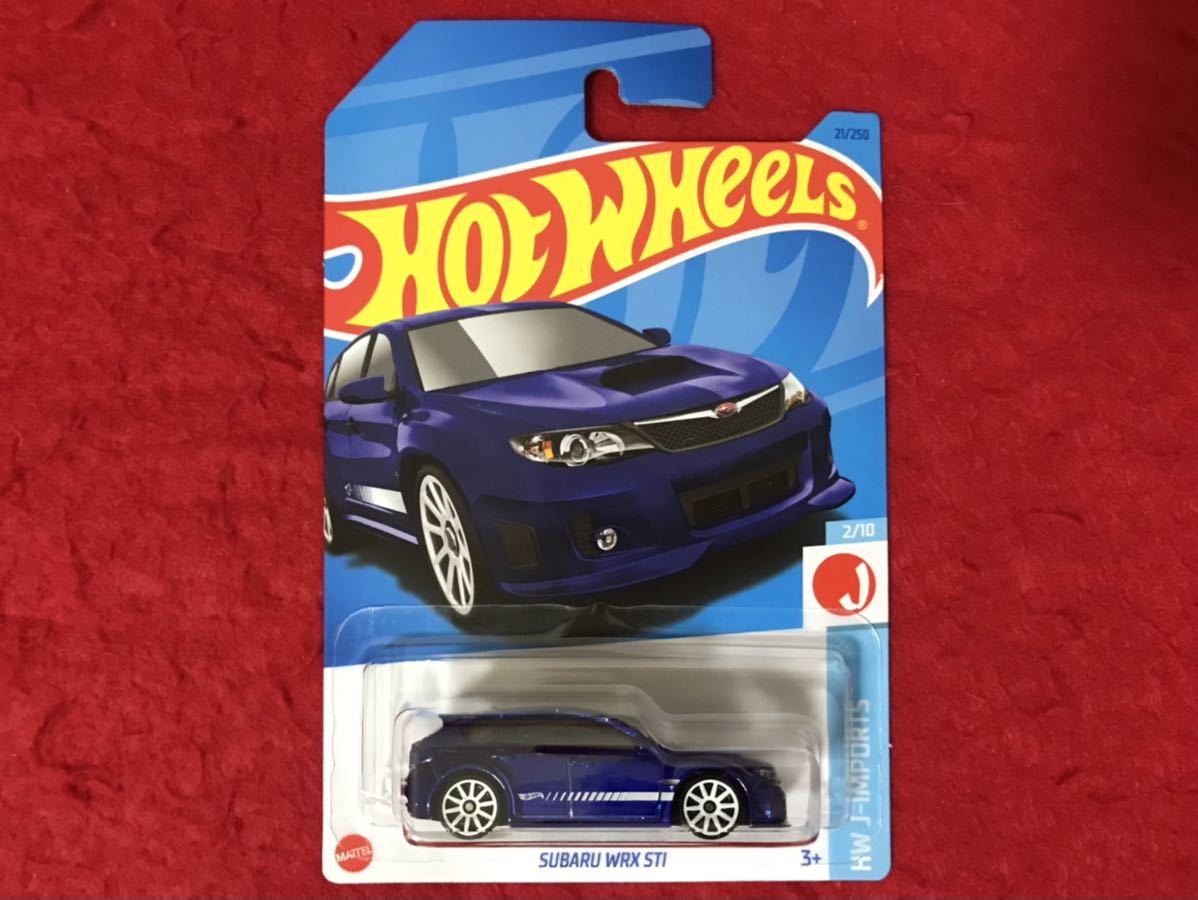 即決 ホットウィール SUBARU WRX STI 青 HotWheels スバル WRX STi HW J-IMPORTS IMPREZA インプレッサ 未開封_画像5