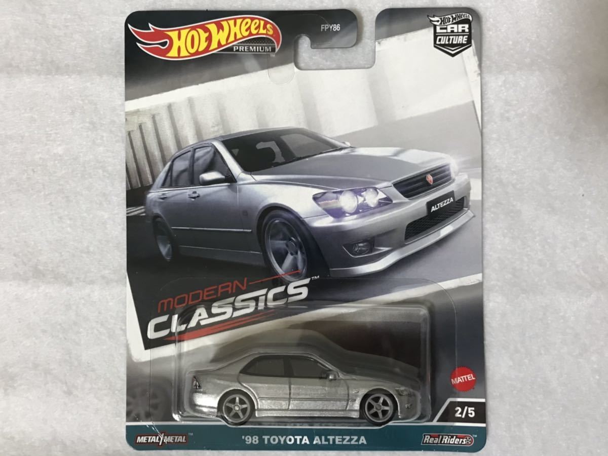 ホットウィール ’98 TOYOTA ALTEZZA シルバーメタ HotWheels トヨタ アルテッツァ MODERN CLASSICS モダンクラシック RealRiders 未開封_画像5