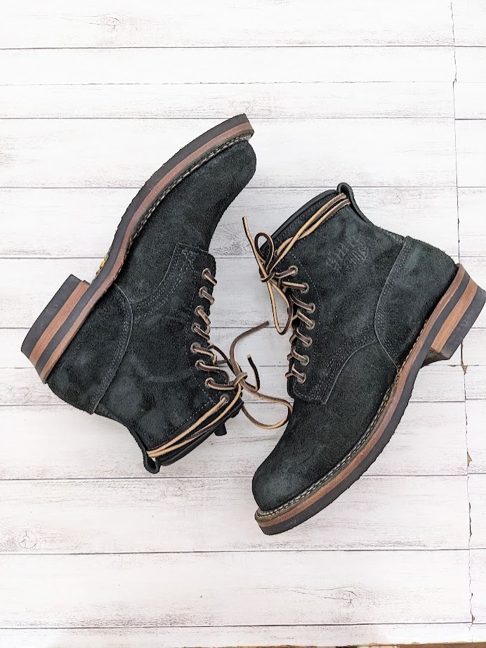  beautiful goods WHITE\'S BOOTS ho waitsuWAREHOUSE special order SMOKE JUMPER smoked jumper race up boots suede black wear house 