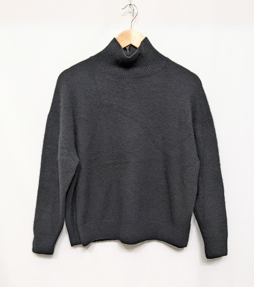 AURALEE オーラリー BABY CASHMERE KNIT TURTLE NECK ベイビーカシミヤニット タートルネック A8AP05BC ブラック サイズ0