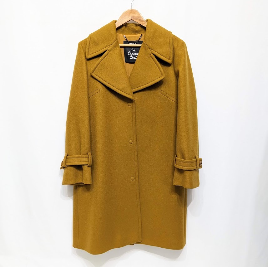 ∀ 美品 MAX&CO. マックスアンドコー THE CLEVER COAT クレバーコート チェスターコート キャメル系 ウール