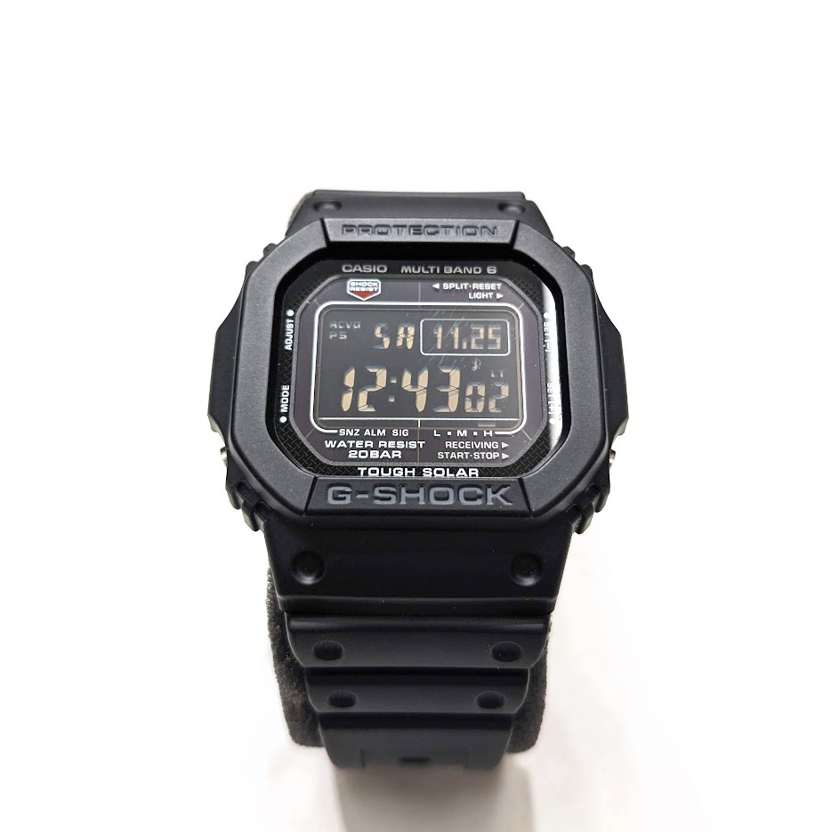 ∀ 極美品 CASIO カシオ G-SHOCK デジタル 腕時計 GW-M5610UBC-1JF タフソーラー ソーラー充電 ブラック_画像1