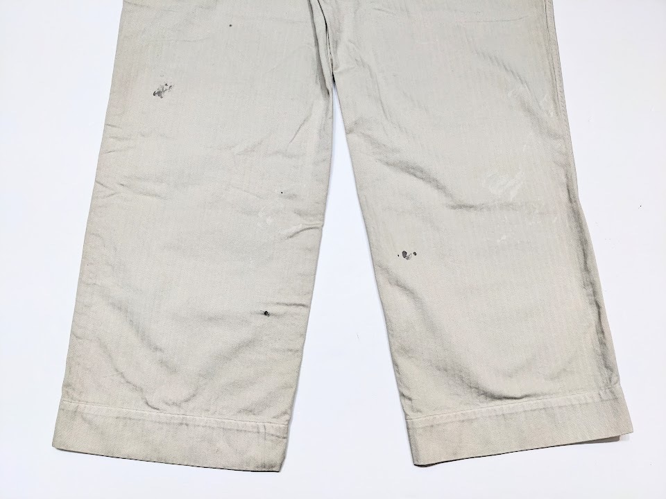 ∀ 美品 OLD JOE オールドジョー SPRIT POCKET TROUSER (SCAR FACE) 221OJ-PT09 スプリットポケットトラウザー ヘリンボーンツイル 加工_画像7