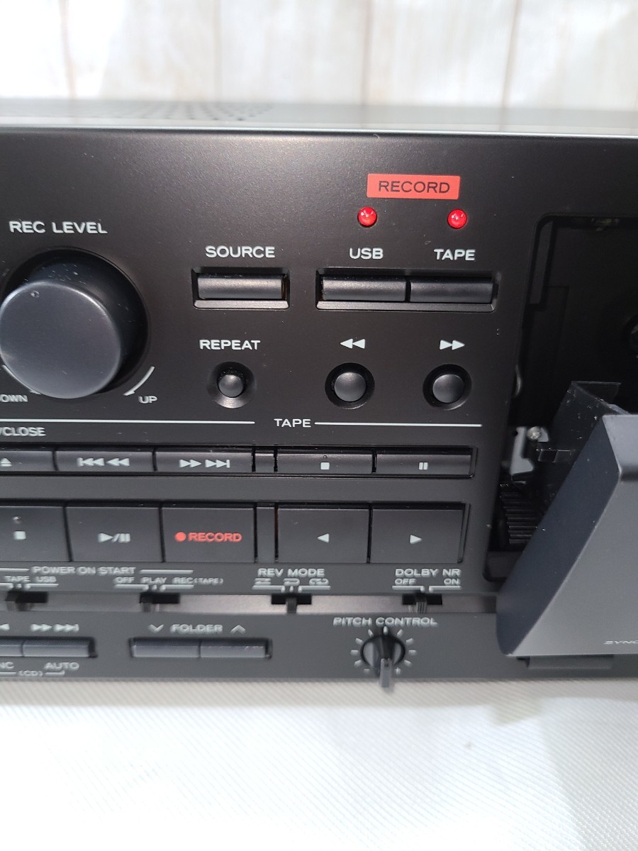 【新品・未使用】☆TEAC ティアック☆CD/カセットレコーダー USB接続対応 ブラック AD-RW900　通電確認のみ開封_画像6