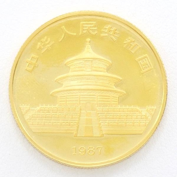 中国 パンダ 50元 1/2oz 1/2オンス コイン 金貨 K24YG 総重量約15.5g 中古 美品 送料無料☆0315_画像2