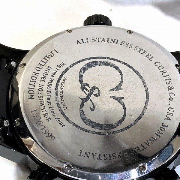 ガガミラノ カーティス ビッグタイム SUW57R-B クォーツ 時計 腕時計 メンズ☆0333_画像5