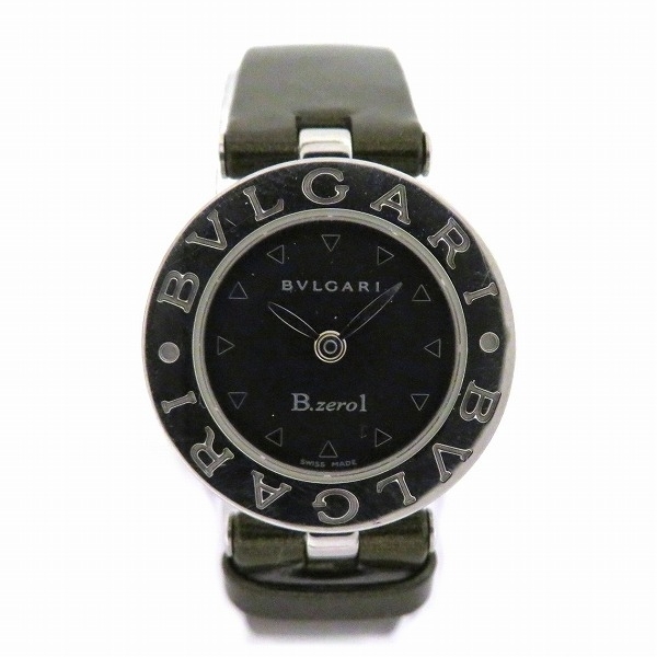 ブルガリ ビーゼロワン BZ22S クォーツ グリーンベルト ブラック文字盤 時計 腕時計 レディース☆0332
