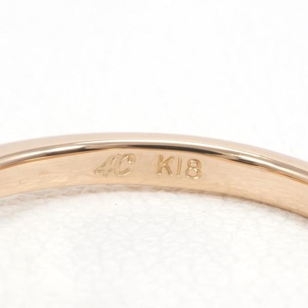 4℃ K18PG リング 指輪 8号 ダイヤ 総重量約1.7g 中古 美品 送料無料☆0315_画像6