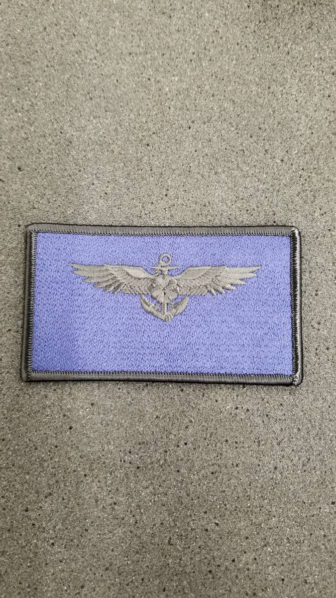 新品 海上自衛隊 航空徽章 布章 青 ブルー コレクション 刺繍 階級章 ワッペン リメイク タグ 海自 自衛隊 20181102-5 改の画像2