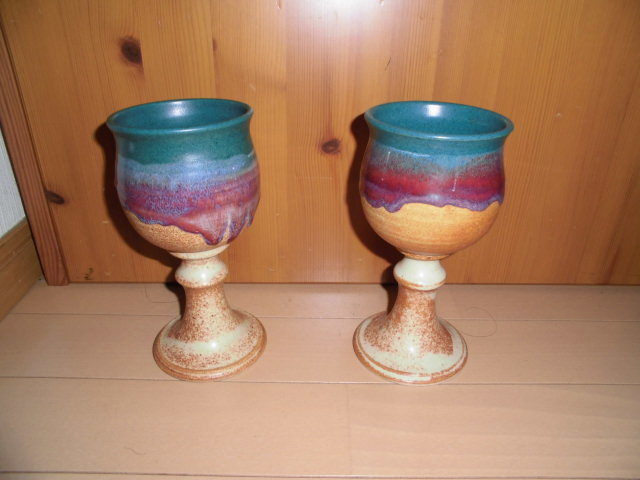 USA陶器 お酒器 ワインカップの画像1