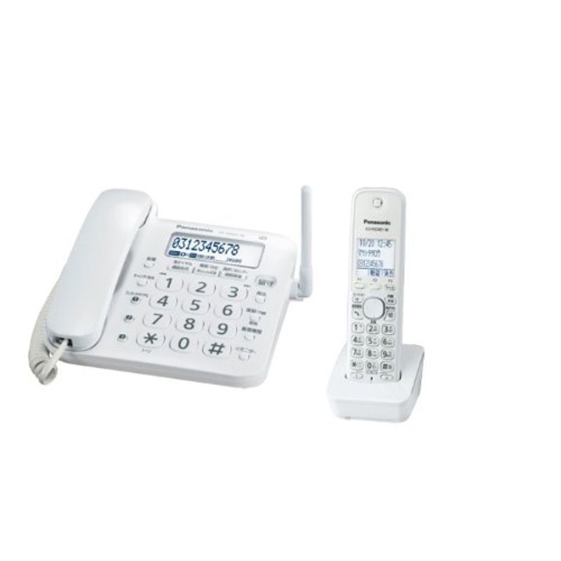 パナソニック RU・RU・RU デジタルコードレス電話機 子機1台付き 1.9GHz DECT準拠方式 VE-GD21DL-W_画像1