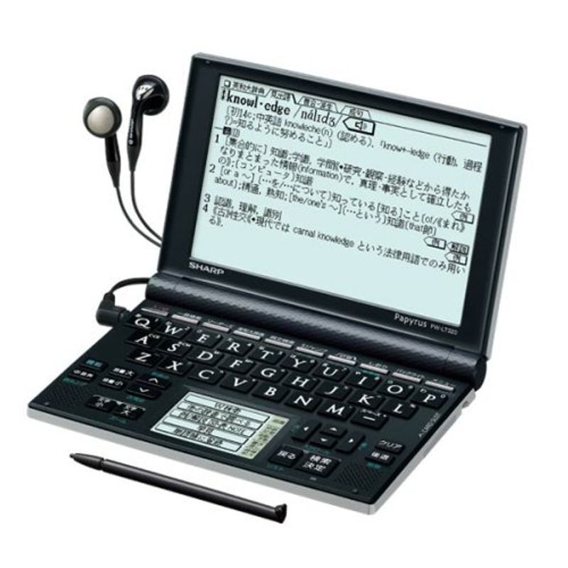 シャープ 電子辞書 Papyrus パピルス PW-LT320 英語強化モデル 手書き機能34コンテンツ5.5型HVGA液晶Wバックライト字_画像1