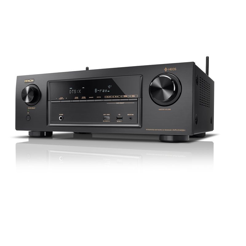 Denon AVレシーバー 7.2ch Dolby Atmos/DTS:X/HEOS機能搭載 エントリークラス ブラック AVR-X1400