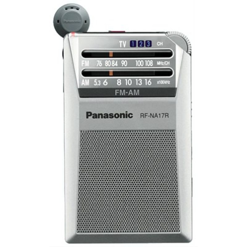 Panasonic FM(TV音声1-3ch)/AM 2バンドラジオ RF-NA17R-S