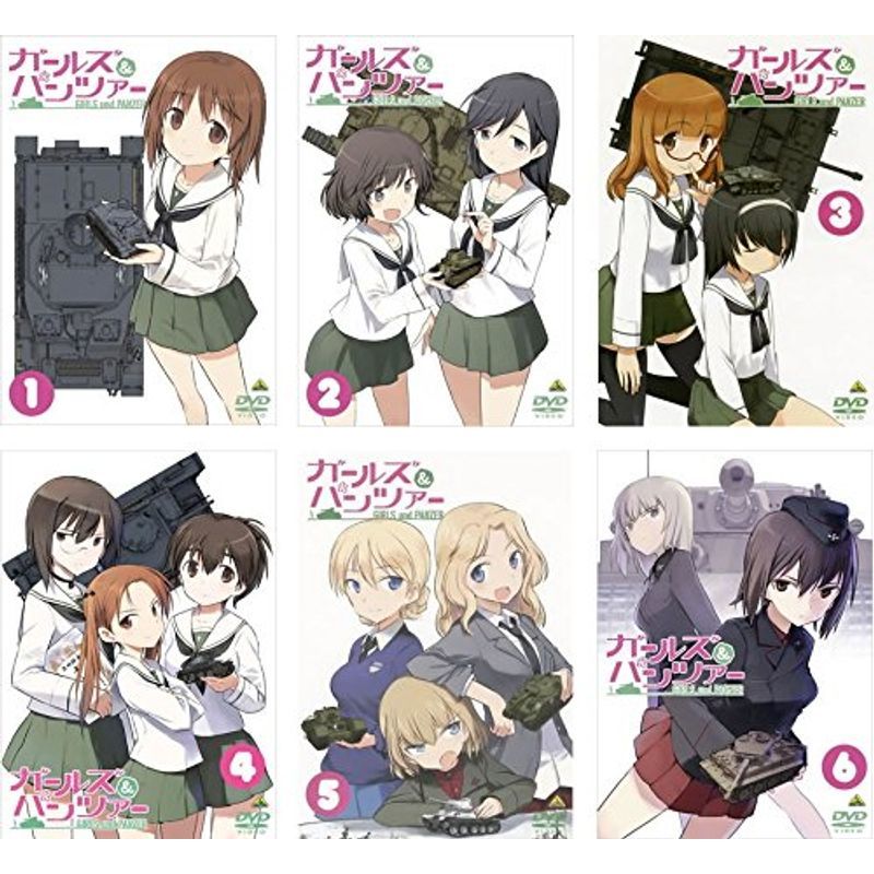 ガールズ&パンツァー レンタル落ち 全6巻セット マーケットプレイスDVDセット商品