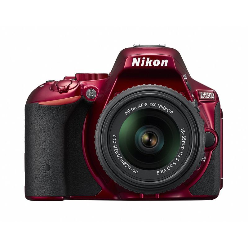 Nikon デジタル一眼レフカメラ D5500 18-55 VRII レンズキット レッド 2416万画素 3.2型液晶 タッチパネル D5