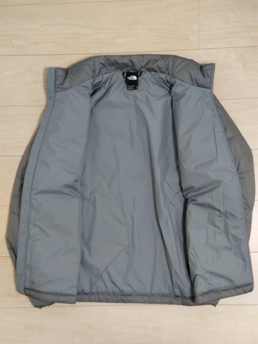 【新品】【1円～☆】定価約3.0万 ノースフェイス THE NORTH FACE フルジップ ジャケット 中綿 グレーヘザー Mサイズ_画像4