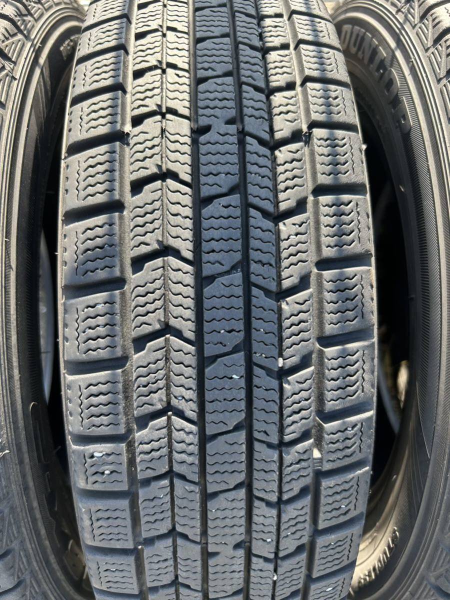 残り溝約7.5㎜～8.0㎜　165/70R14　ダンロップDSX-2スタッドレス　4_画像3